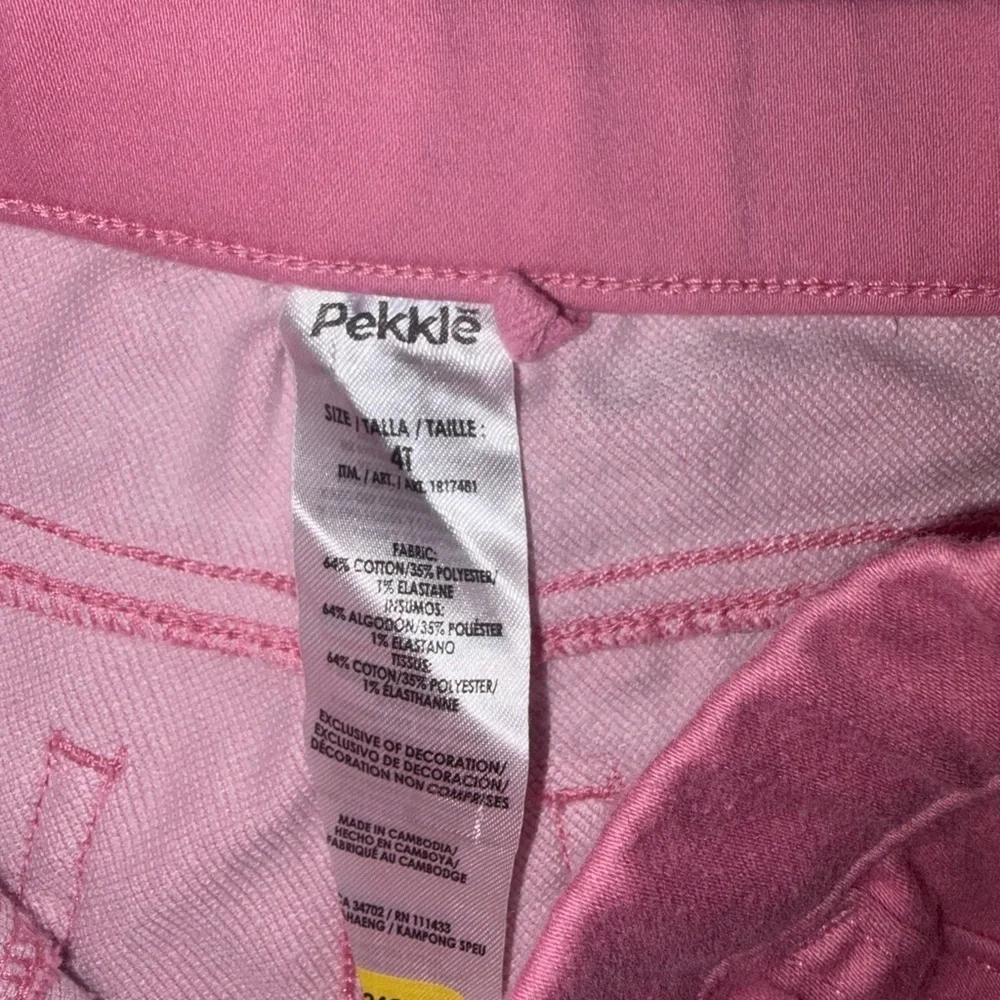Pink striped long sleeve and pink leggings size 4T Good Condition